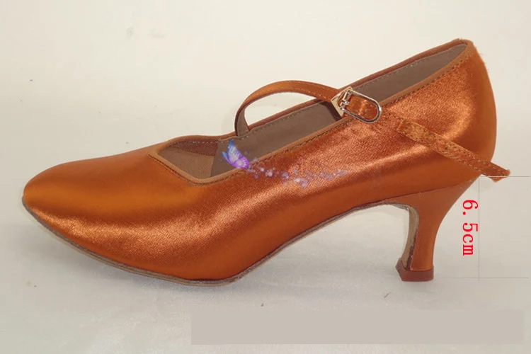Deep Skin heel 65mm Кроссовки для латинских танцев; Брендовая женская обувь высокого качества из атласа; женская обувь для аэробики; спортивная обувь для девочек с пряжкой; купоны для танцев; BD138; Лидер продаж - Цвет: Deep Skin heel 65mm