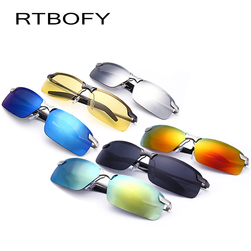 RTBOFY 2017 брэнд моды дизайнеры ретро мужчин солнцезащитные очки поляризации
