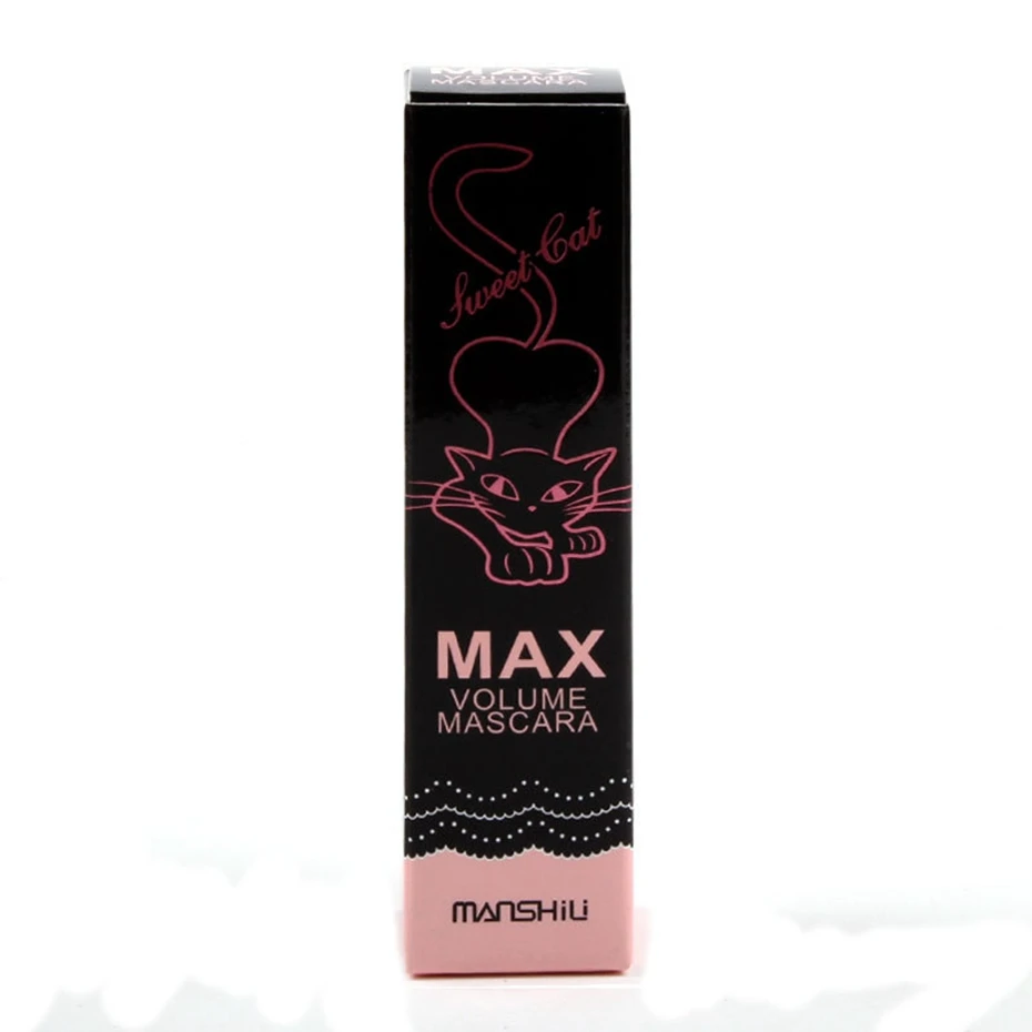 1 шт. MANSHILI make up MAX тушь для ресниц объемная Водонепроницаемая густые ресницы удлинение натуральный макияж глаз черный Кот Китти милый