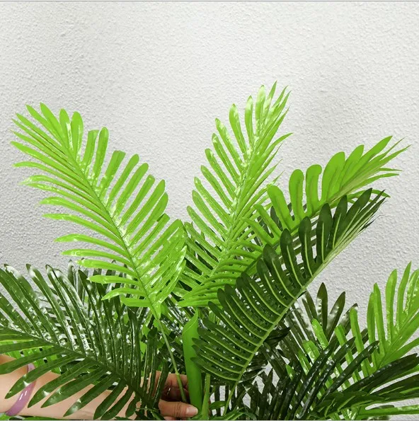 Artificial Tree Plastic Palm Leaves Green Plants Home Garden Decoration Large Fake Wedding Party Decor | Дом и сад