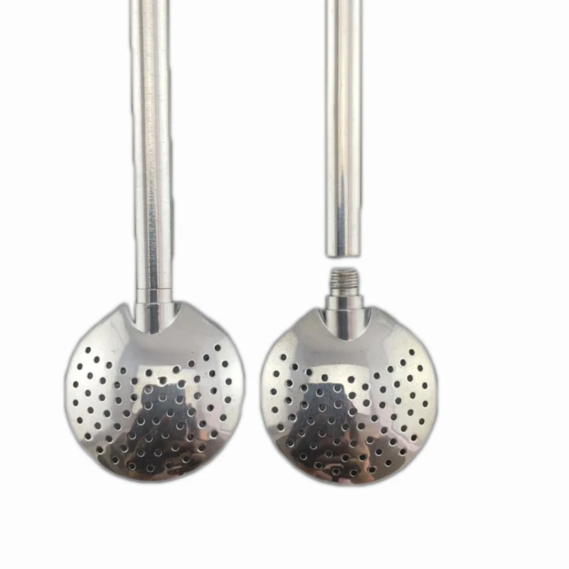 Съемный ложка из нержавеющей стали для соломинки, Чайный фильтр Yerba mate tea Bombilla, моющаяся принадлежность для чая