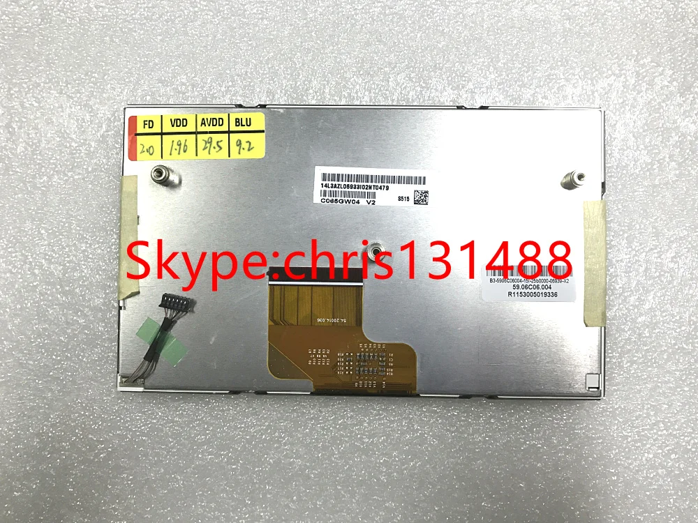 Оригинальный Новый ЖК-дисплей AUO 6 5 дюйма C065GW04 V2 панель экрана для автомобильной