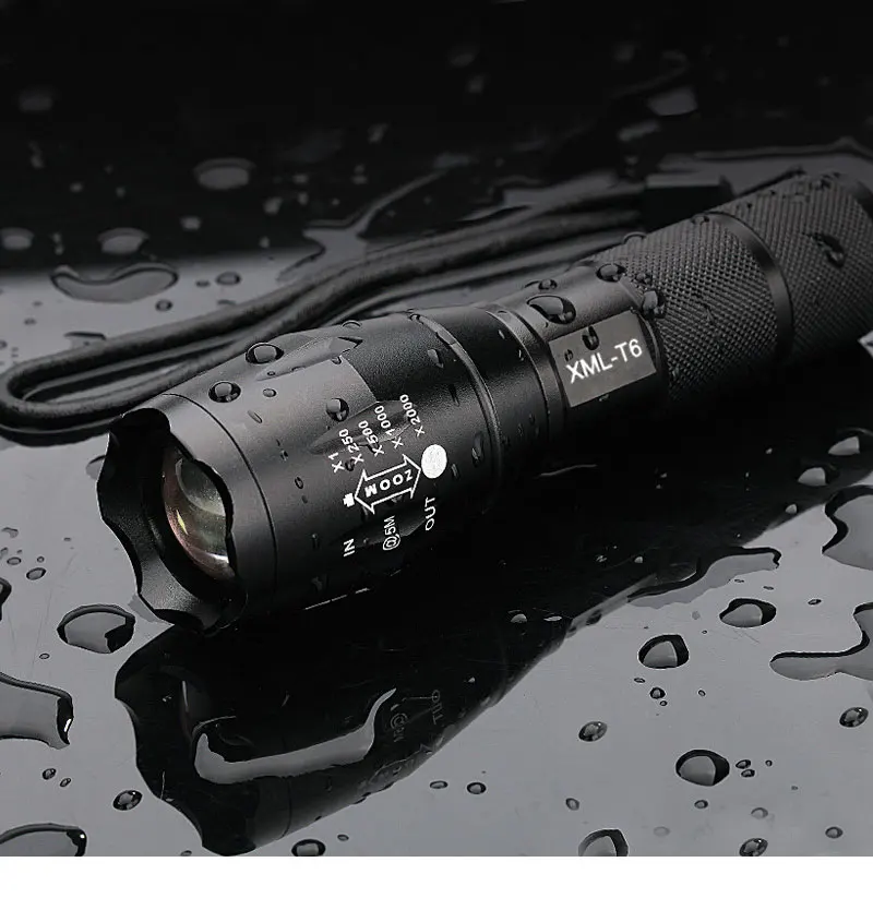 6000LM CREE XML-T6 светодиодный вспышка светильник фонарь с регулируемой яркостью велосипед флэш-светильник для кемпинга, охоты, ночная лампа для прогулок в руке колба