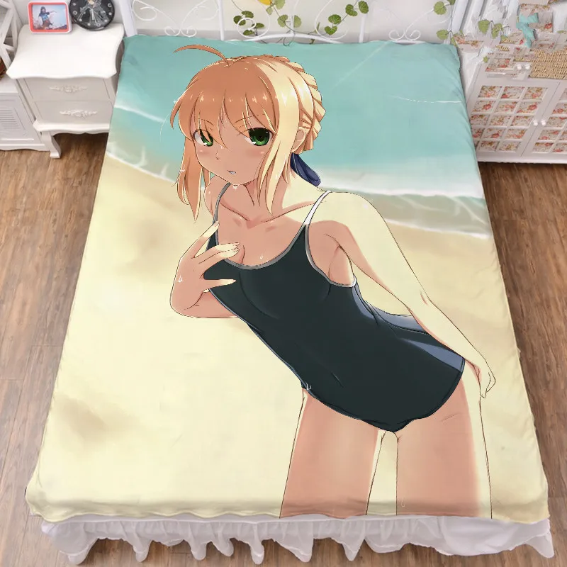 Аниме Fate/stay night Saber Lily Arturia Pendragon Нерон Клавдий молочное волокно простыня и