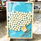 Персонализированные имена Свадьба Дата drop box Фирменная Гостевая книга Альтернатива визиты падение Топ чередующиеся гости рустикальный подарок на свадьбу