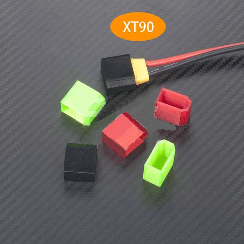 10 шт. ТПУ 3D Печатный AMASS XT30 XT60 XT90 заглушка защитный чехол сверкающая крышка разъем