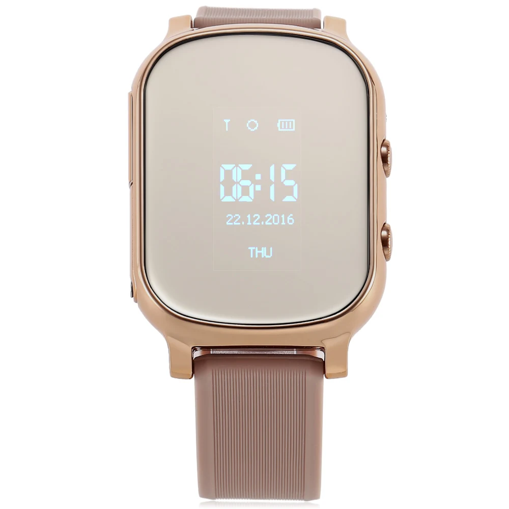 T58 Детские умные часы телефон 0 96 дюйма MTK6261 sos вызов gps Bluetooth браслет карт Google