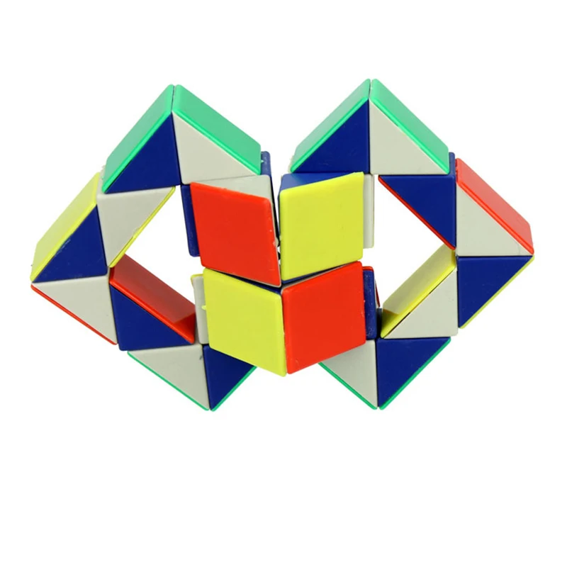 24 блоки змея Magic Cube Twist головоломки Скорость Магия Линейка 3D игрушки детские