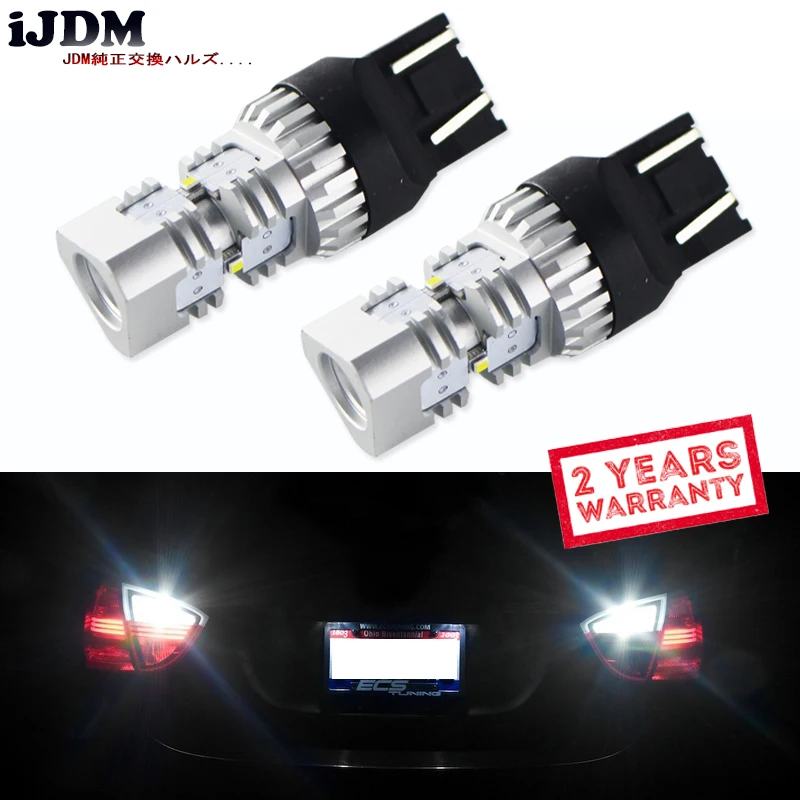 IJDM 6000K белый 7443 светодиодный лампы W21/5W WY21W T20 lusen Canbus 12V для автомобиля тормоза