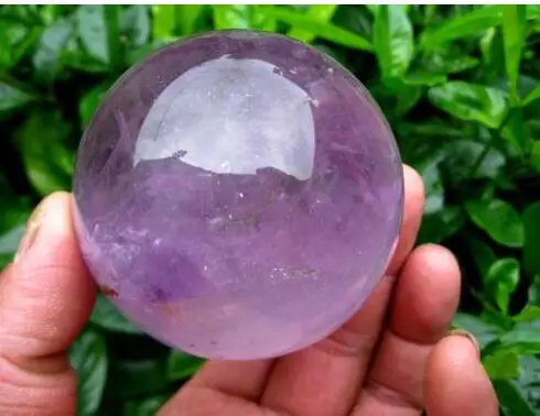 Высококачественный 100% натуральный Фиолетовый аметист кварцевый хрустальный шар