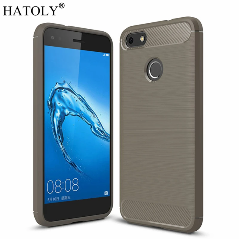 HATOLY For Capa Huawei Nova Lite 2017 Case Enjoy 7 Soft TPU Brushed Rugger Silicone SLA-L22 SLA-L02 | Мобильные телефоны и