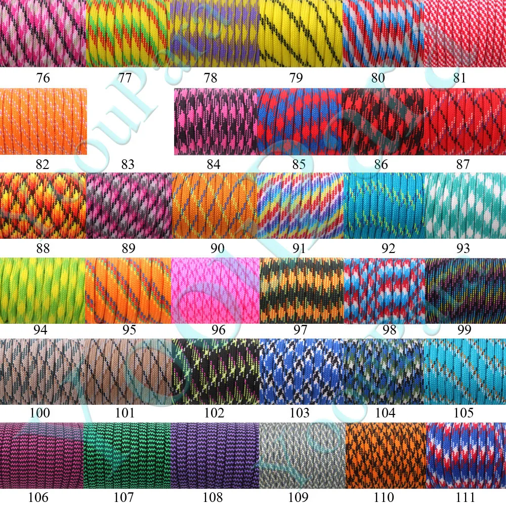 Палатка Paracord 550, 250 цветов, ветряная веревка типа III, 7 дюймов, 100 футов, 50 футов, парашютный шнур, Открытый походный набор для выживания, оптовая... (art.: 7a1f35e5f) - 7a1f35e5f