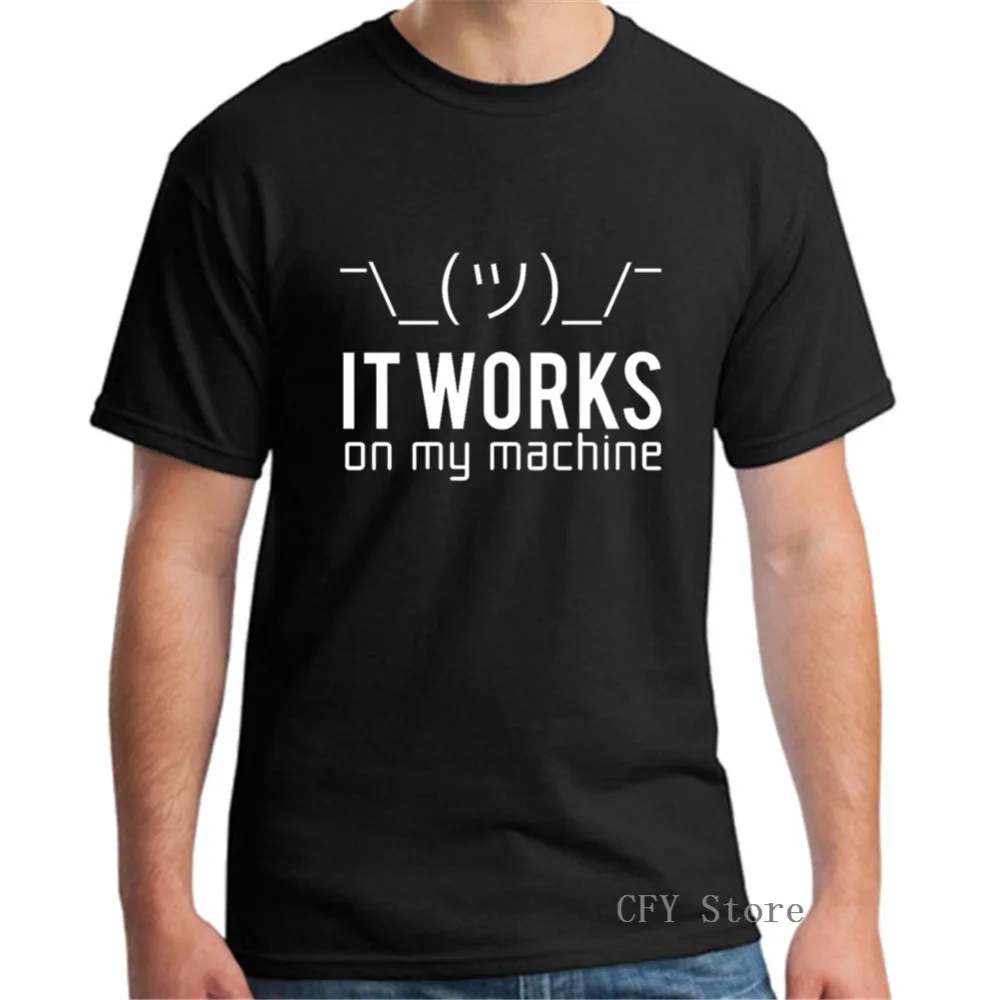 2019 стильная футболка It works на моей машинке разноцветная Мужская 100 хлопок | одежда