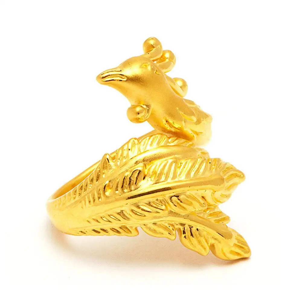 Уникальное кольцо из золота 18 карат кольца в виде феникса индивидуальное Золотое
