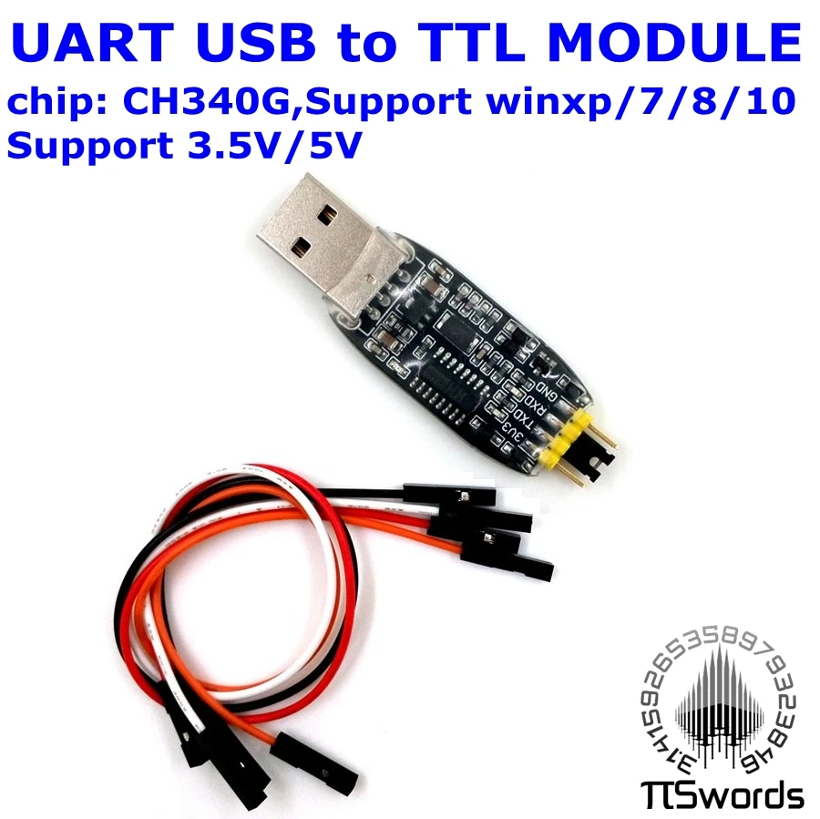 Модуль последовательного порта UART с USB на TTL чип CH340G порт для sup серфинга 3 В/5 В STC MCU