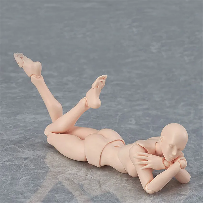 13 см Figma Archetype He She ПВХ фигурка человека тела суставов мужской женский телесный