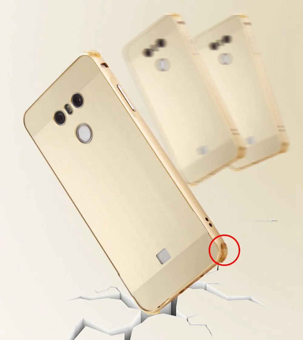 ZEALLION чехол для LG G6 2 в 1 пластинчатый Металл алюминиевая рама тонкий матовый PC