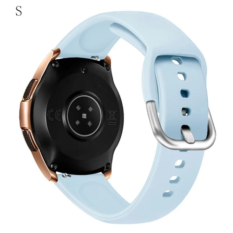 S-light bule Носимые силиконовые часы браслет для умных часов Замена для Galaxy Watch Active/42 мм - Цвет ремешка: S-light bule