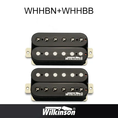 WHHBN and WHHBB Гитарные звукосниматели, оригинальные звукосниматели Wilkinson Alnico V Humbucker, звукосниматели с одной катушкой, металлические звукосниматели rock, сделанные в Корее - Цвет: WHHBN and WHHBB