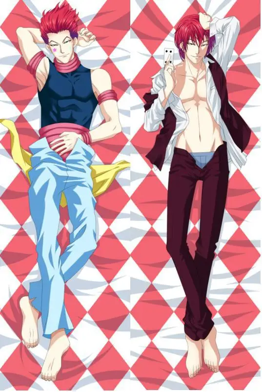 

Japanese Anime Male Hunter x Hunter Hisoka Csai Hugging Body Pillow Cover Case Dakimakura