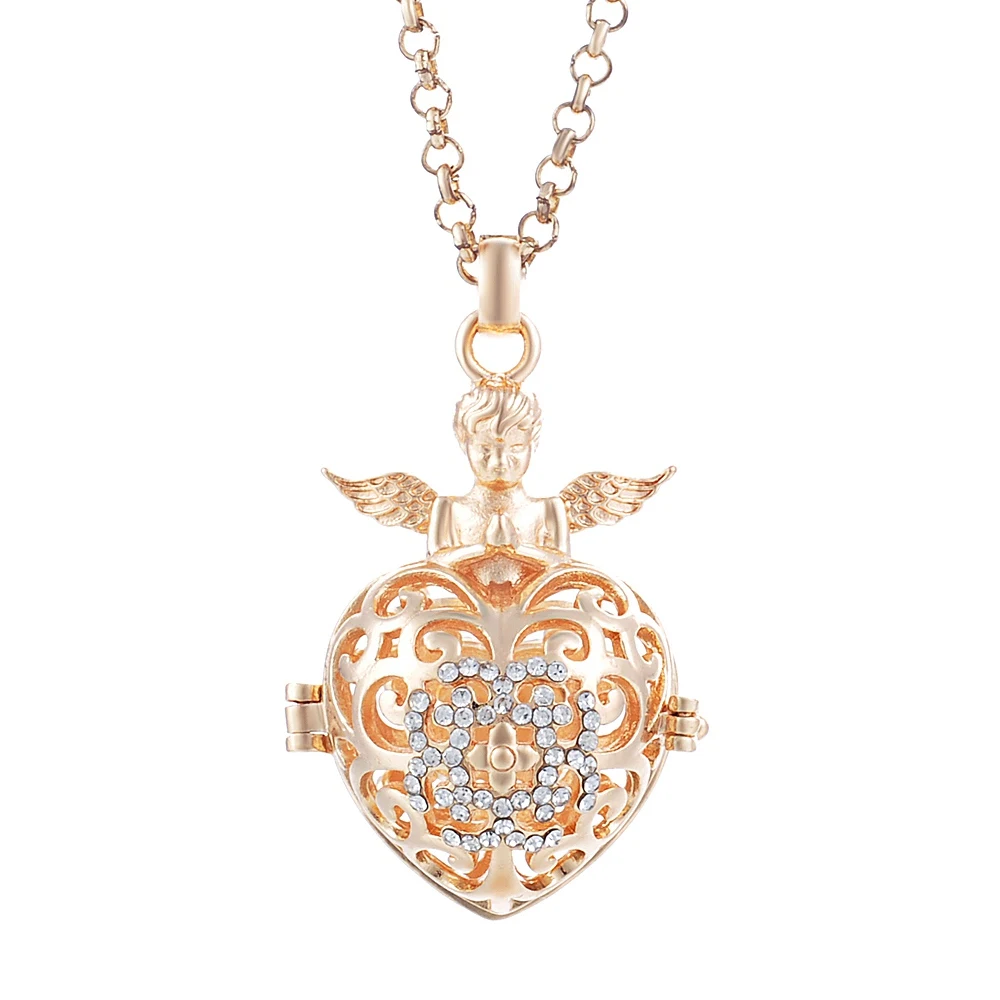 va-097-c 6 design Mexico Chime Angel Ball Caller Locket Necklace Vintage Pregnancy Necklace dropshipping VA-097 - Окраска металла: va-097-c