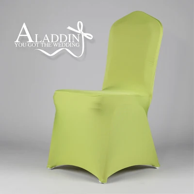 Olive green 6A30A 4 шт./компл. домашние обеденные чехлы на стулья Свадебные украшения чехол для кресла спандекс Декор стул с обивкой пояса Ресторан Луки - Цвет: Olive green 6A30A