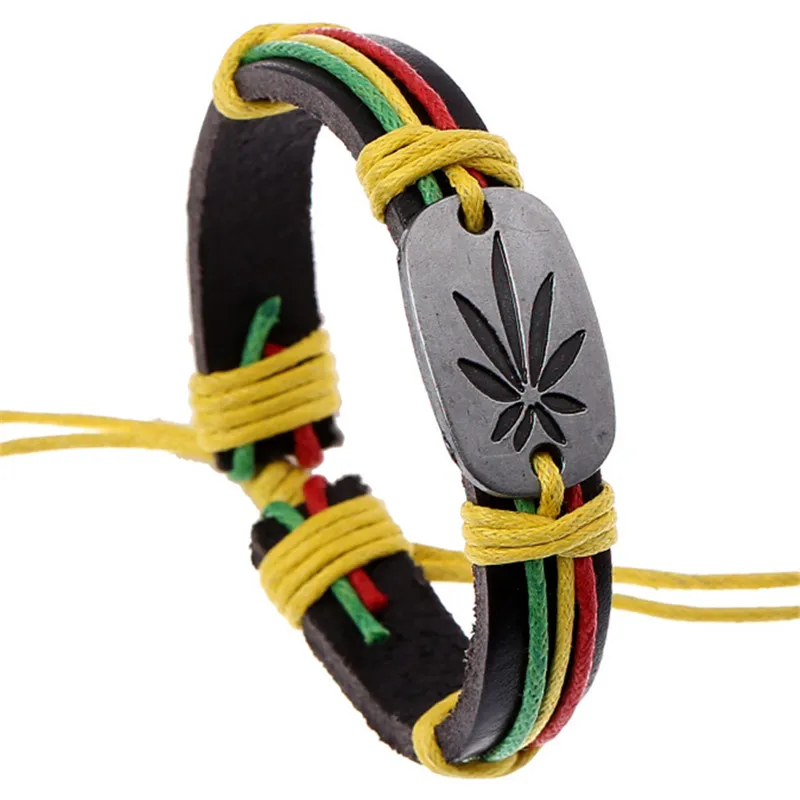 Браслет ручной работы из натуральной кожи в стиле панк | Украшения и аксессуары