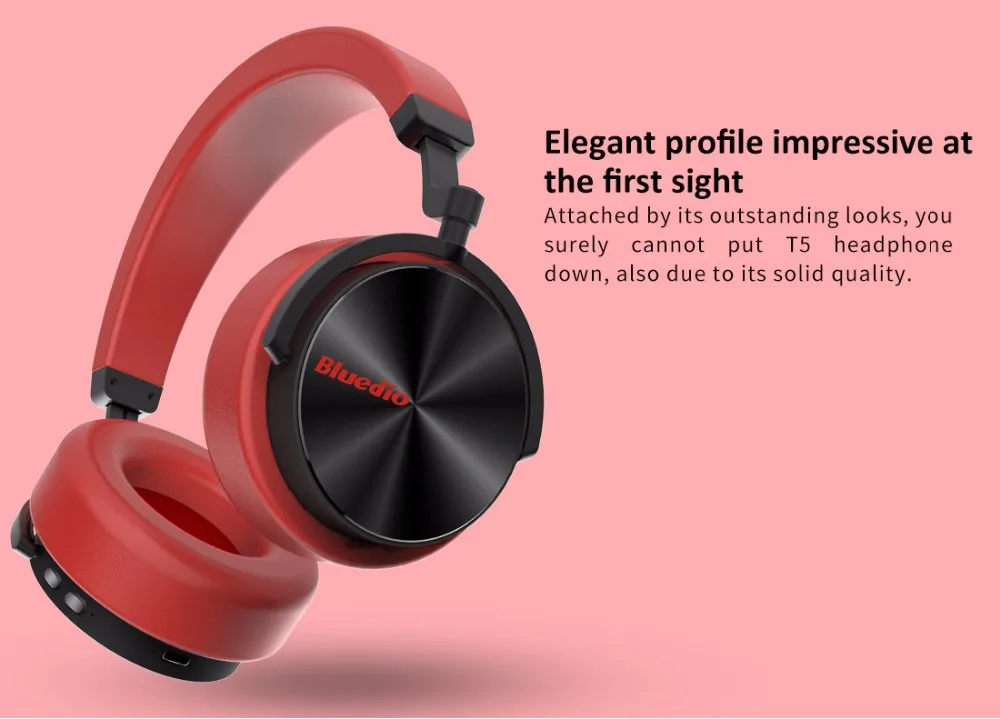 Bluedio T5 Беспроводной Bluetooth наушники активность Шум отмена Портативный гарнитура мощный бас стерео звук С микрофоном