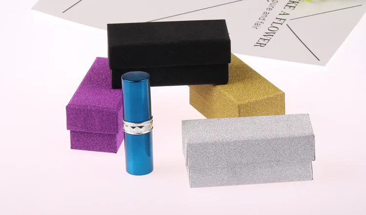 Glitter Colorful Cardboard Box Lipstick Cosmetic Perfume Bottle Packing Essential Oil Sample Packaging | Дом и сад
