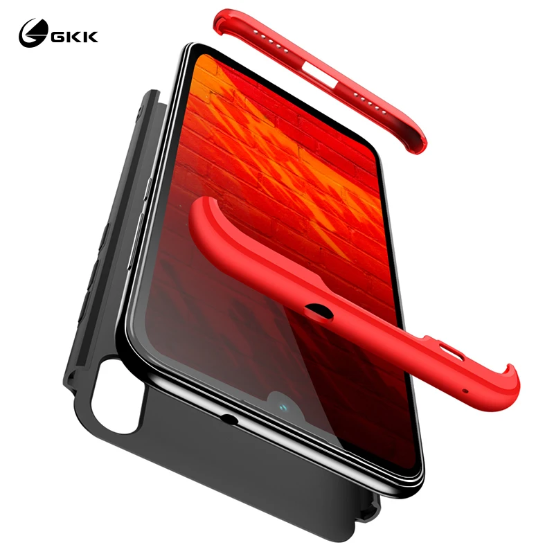 Роскошный чехол GKK для Xiaomi Play 360 полная защита 3 в 1 матовая задняя Противоударная