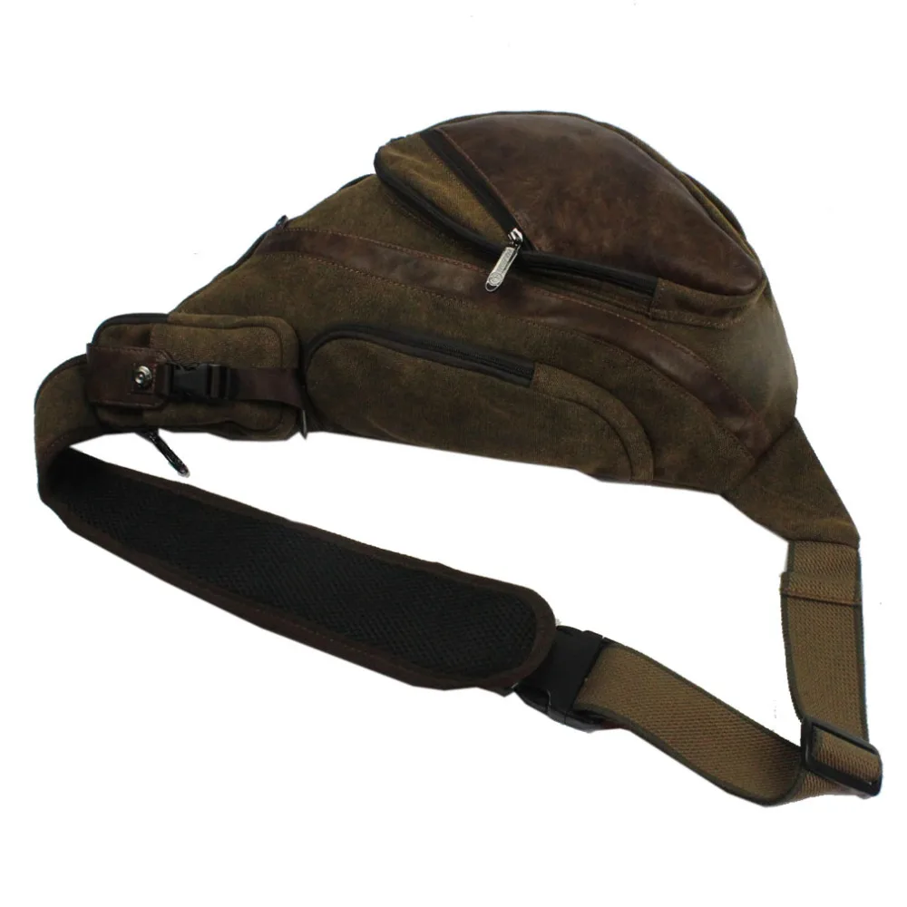 Для мужчин холст слинг груди день Back Pack сумка высокое Ёмкость бренд известный