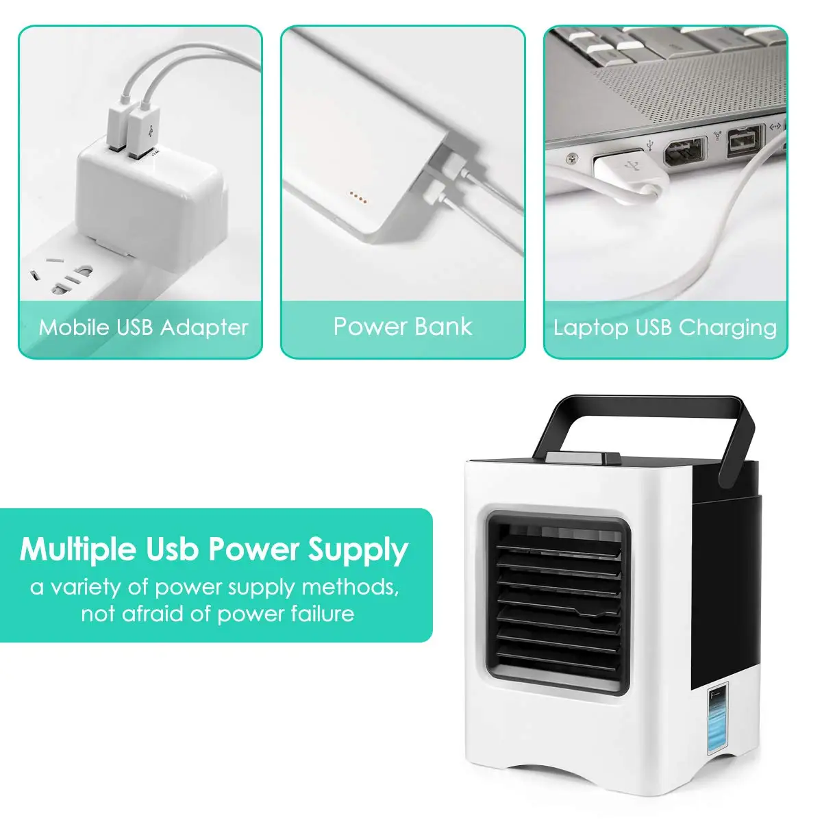 USB вентилятор кондиционирования воздуха Mini Air в кулерах мобильный Портативный