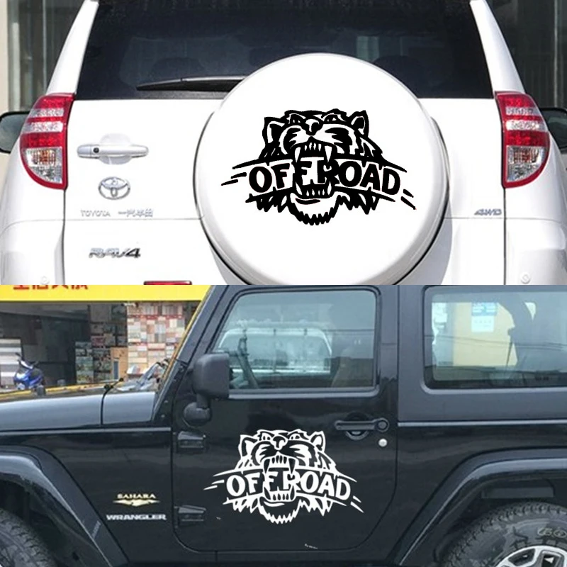 Автомобильные наклейки Tiger OFF ROAD 25 см * 16 креативные для SUV Jeep водонепроницаемые