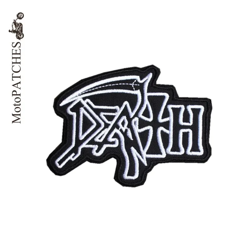 MotoPATCHES панк Death тяжелые металлические музыкальные Пластыри для одежды вышитые