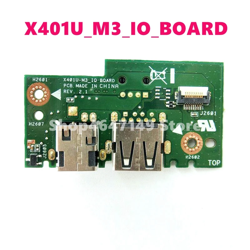 X401U M3 _ плата IO для ASUS X501 X301 X401 X501U X301U разъем питания постоянного тока USB аудио ввода