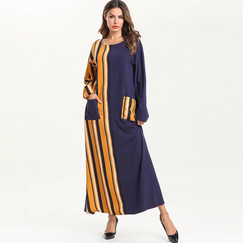 Vestidos Kaftan abaya Дубайский Мусульманский платье Турция Caftan Рамадан арабский хиджаб