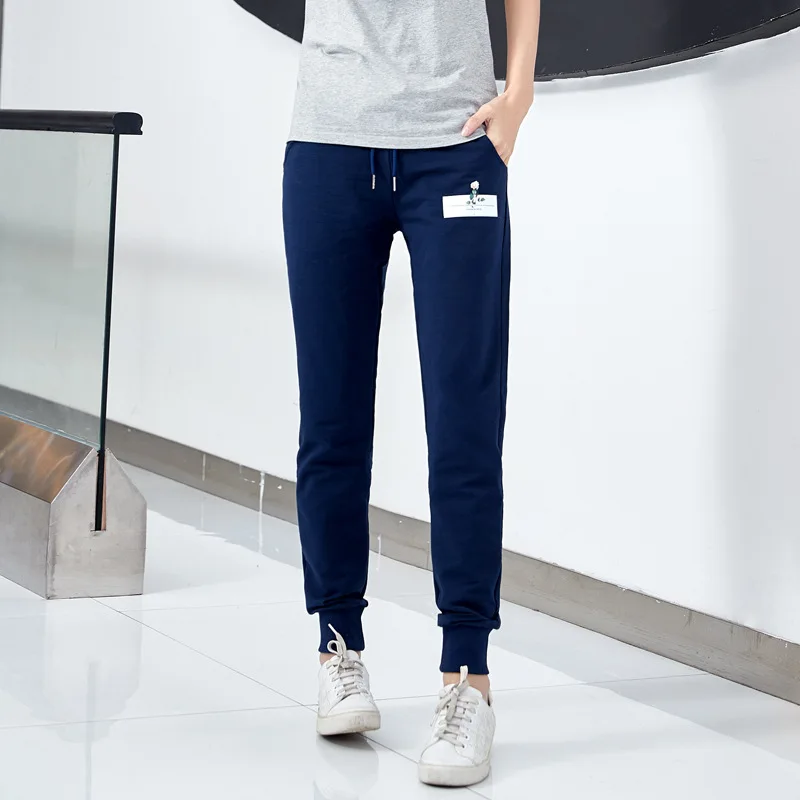 Spring Autumn Fashion Print Solid Color Patchwork Harem Pant Loose Women Long Thin Pencil | Женская одежда