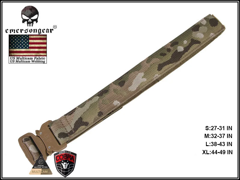 Emerson Тактический 1 5 дюймов пояс стрелка военные страйкбол ремень Multicam EM9301|emersongear