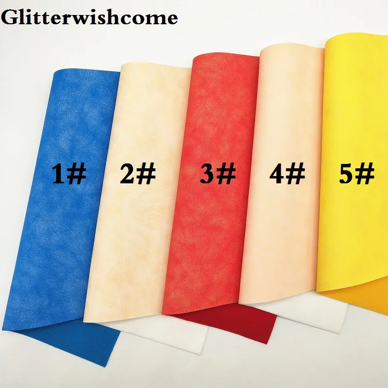 Ткань Glitterwishcome 21x29 см Размер A4 винил для бантов ткань из металлического нубука и
