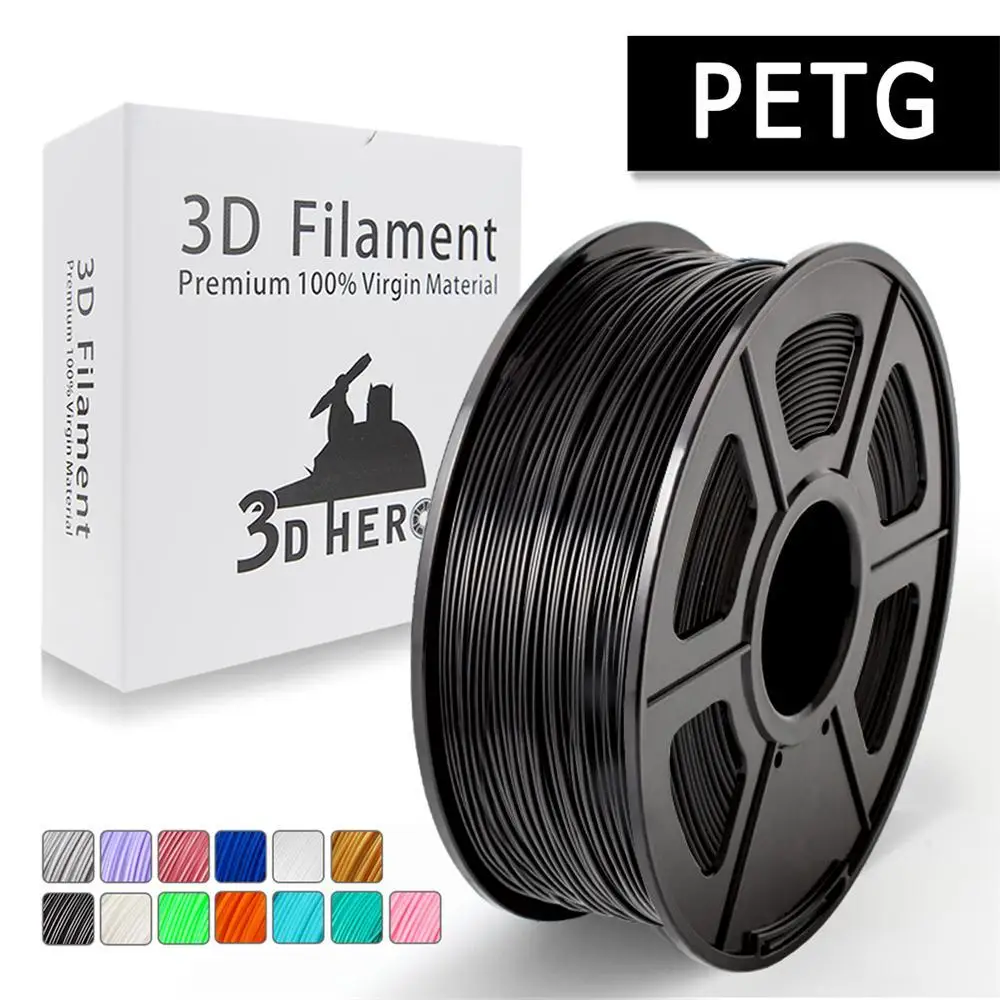 Новая горячая распродажа 1,75 мм 3d принтер 1 кг PETG нити сублимации с 0,02 допуском для подростков