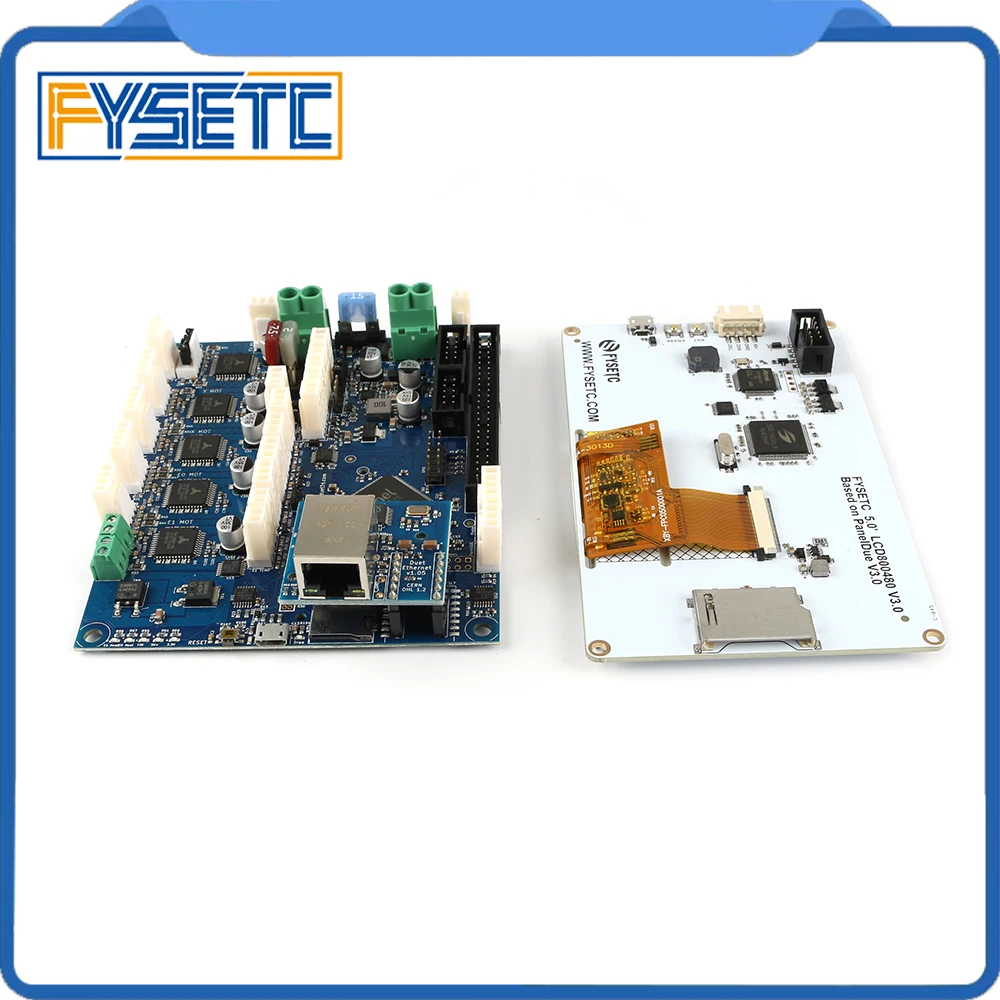 Новейшая Улучшенная 32 битная Электроника Duet 2 Ethernet с 5 дюймовым панелью дюймов