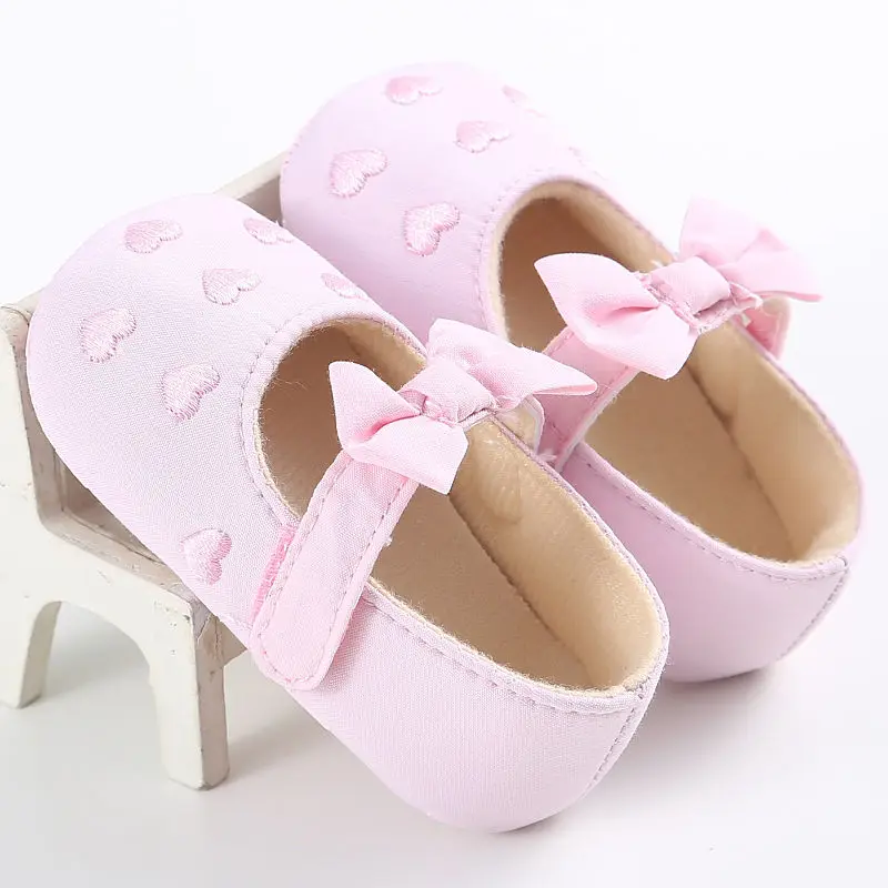 Обувь для новорожденных обувь с мягкой подошвой и бантом бабочкой девочек