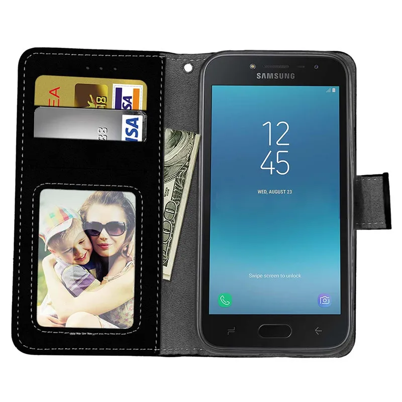 Чехол для Samsung Galaxy J2 Pro 2018/J2 2018 J250 матовый чехол бумажник в стиле ретро из