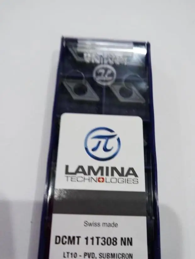 DCMT 11T308 NN LT10 Оригинальное лезвие с ЧПУ Карбид вставить токарный инструмент 10