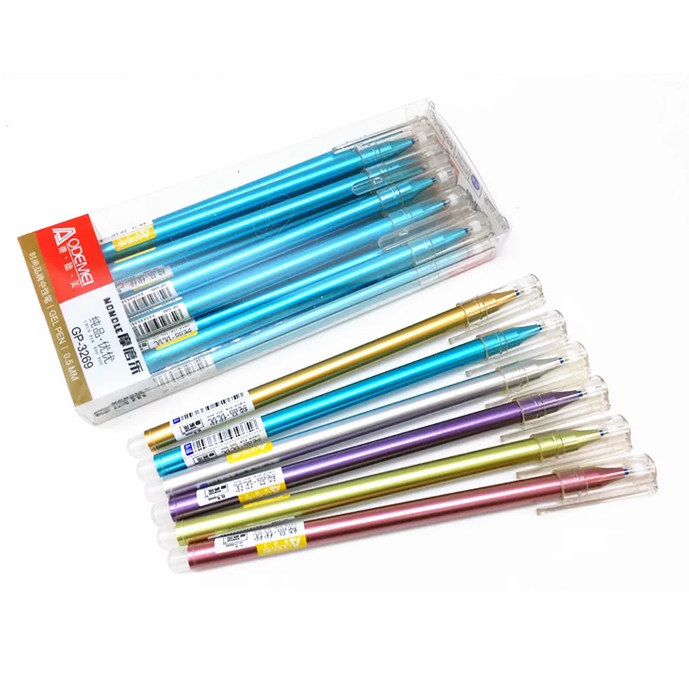 1 шт./продажа металлического блеска стержни для стираемой гелевой ручки красные