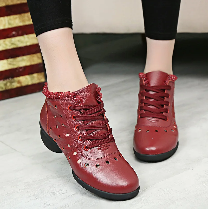 Профессиональная танцевальная обувь для женщин Женская из натуральной кожи с