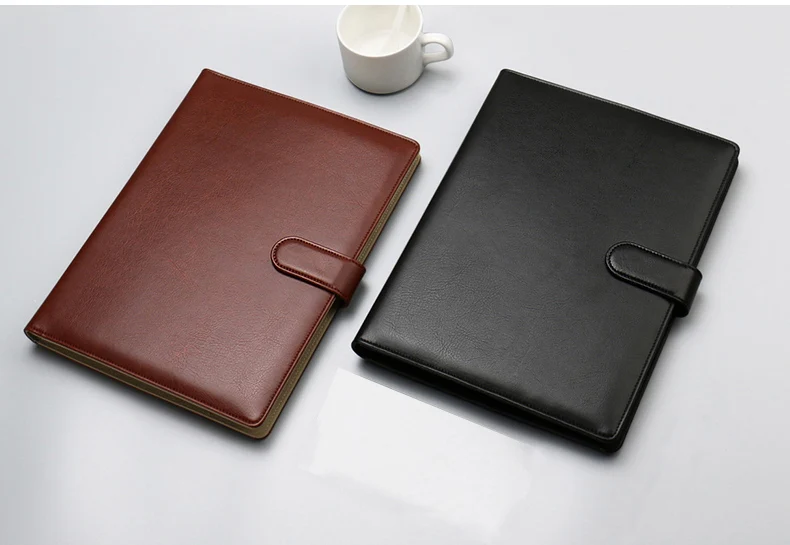 Портативный A4 Padfolio Бизнес Портфель блокнот держатель папка для документов Чехол Органайзер A4 из искусственной кожи для Конференции 1288B