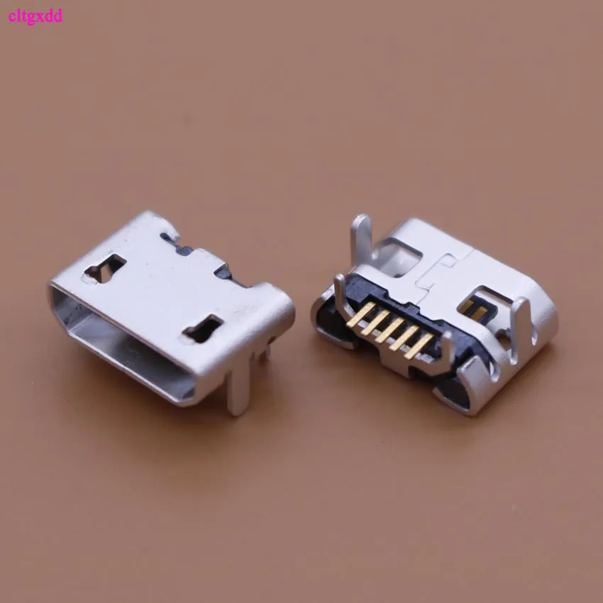 

Clgxdd 10PCS Micro USB Data Type B Female 4Legs 5Pin SMT SMD Socket DIP Soldering Connector Jack Plug Flat Nouth Hot Sales