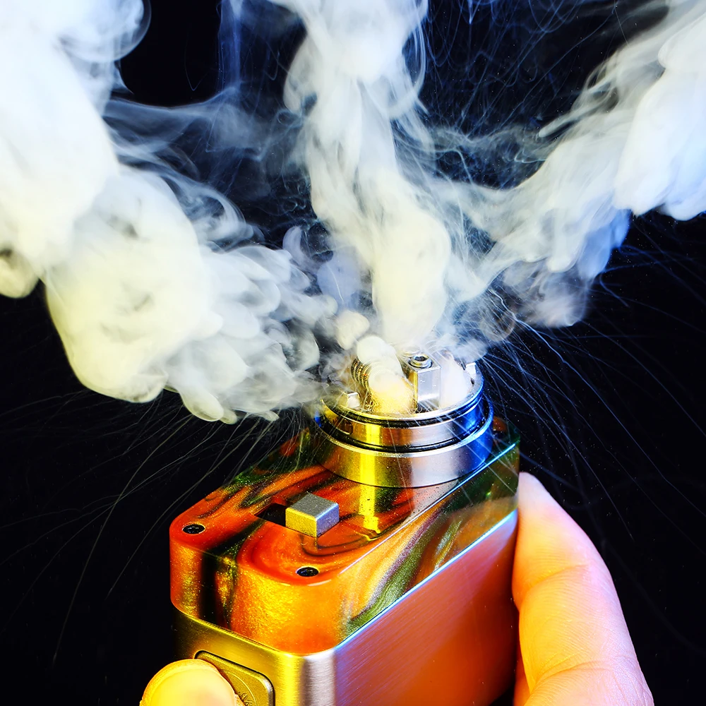 Original WISMEC Guillotine Version2 RDA Atomizer 24mm Dual Coil Rebuildable Tank Bottom Airflow for Luxotic NC Box MOD Vape |