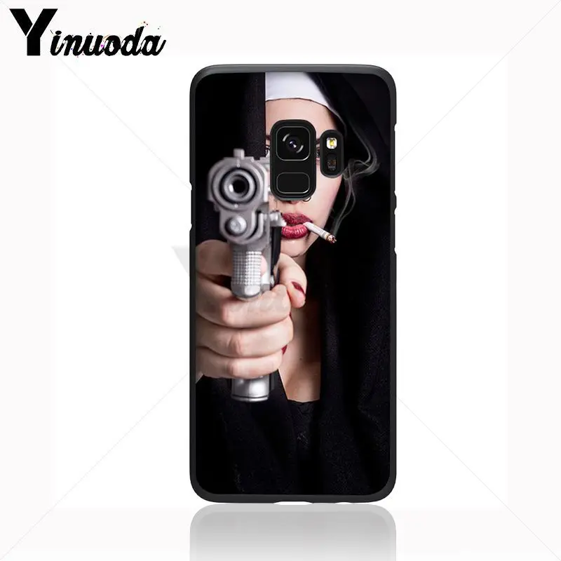Yinuoda Sister style nun Custom Photo мягкий чехол для телефона Samsung Galaxy s9 s8 plus note 8 note9 s7 note5